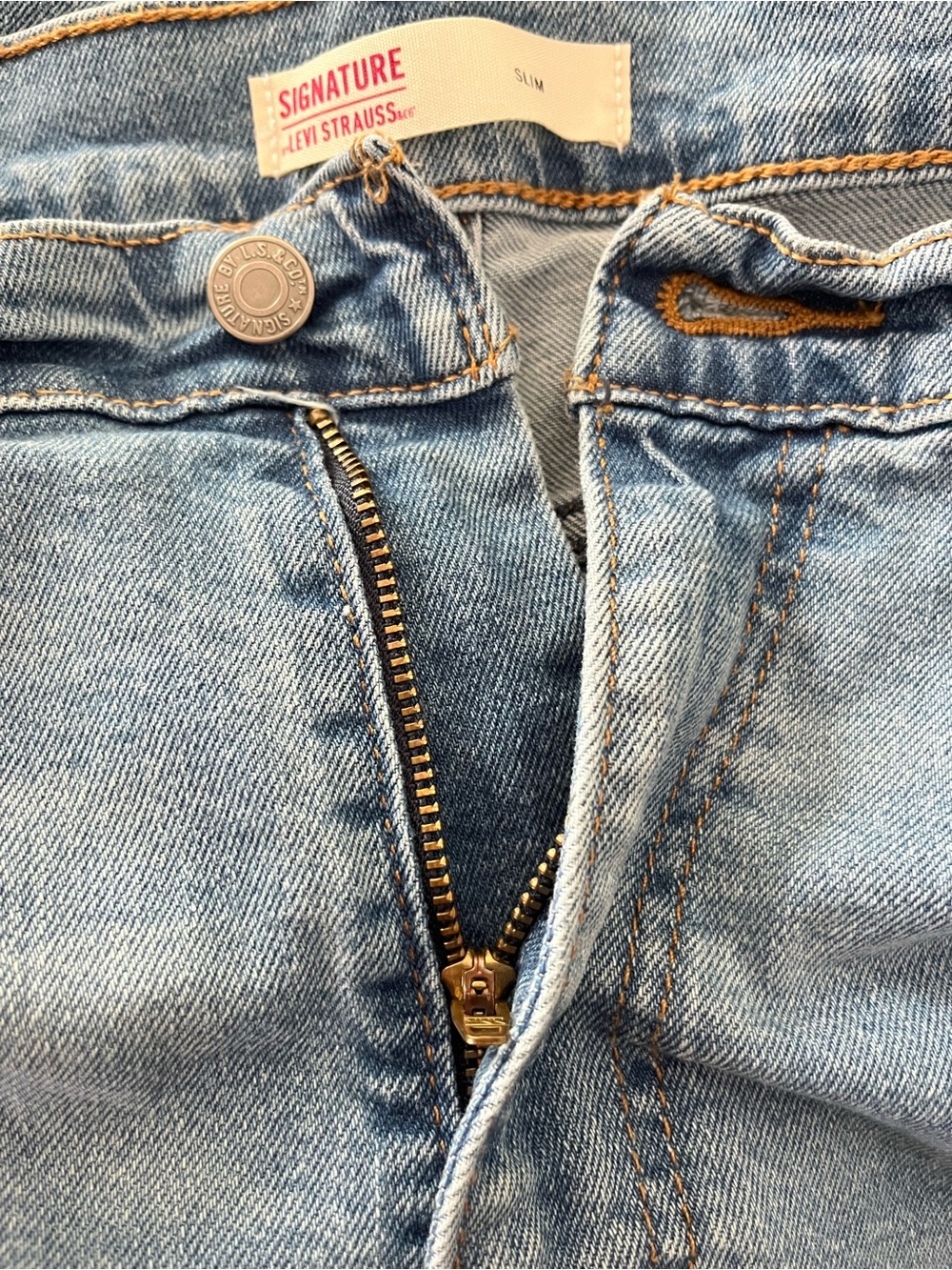 Levi's Slim Straight Signature Men's Jeans in Medium Blue Wash - Picture 5 of 10
